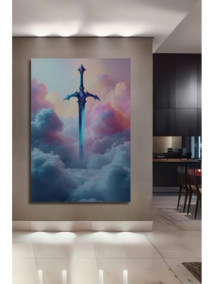 Göksel Kılıç Pastel Boya Görünümlü Dekoratif Ahşap Ev/işyeri/ofis Kare Tablo