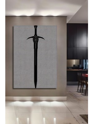 Kılıç Gölgesi Soyut Dekoratif Ahşap Ev/işyeri/ofis Kare Tablo