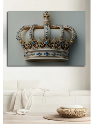 Kraliyet Zarafeti Yağlı Boya Görünümlü Dekoratif Ahşap Dekoratif Ev/işyeri/ofis Kare Tablo