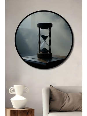 Çerçeve Görünümlü Zamansız Zarafet Dekoratif Ahşap Dekoratif Ev/işyeri/ofis Yuvarlak Tablo