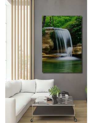 Doğa Harikası Şelale Dekoratif Ahşap Dekoratif Ev/işyeri/ofis Kare Tablo