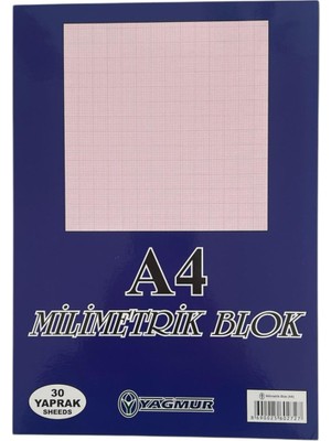 Milimetrik Blok Kağıdı A4 30 Yaprak