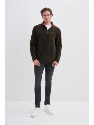 Cazador Yarım Balıkçı Yaka Kalın Polar Regular Fit SWEATSHIRT-56320