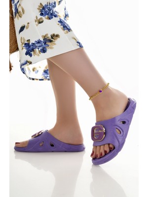 Kadın Terlik Kaydırmaz Su Geçirmez Şık Ev Dışarı Plaj Yazlık Günlük Terlik