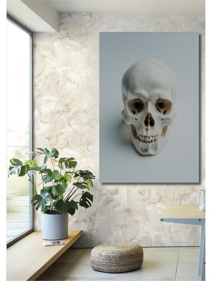 Insan Kafatası Modern Sanat Dekoratif Ahşap Dekoratif Ev/işyeri/ofis Kare Tablo