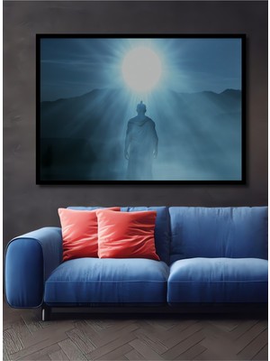 Çerçeve Görünümlü Aydınlanma Yolu Modern Sanat Dekoratif Ahşap Ev/işyeri/ofis Kare Tablo