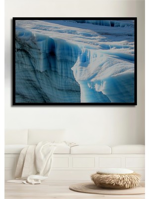 Çerçeve Görünümlü Buzul Çağı Yağlı Boya Görünümlü Dekoratif Ahşap Ev/işyeri/ofis Kare Tablo