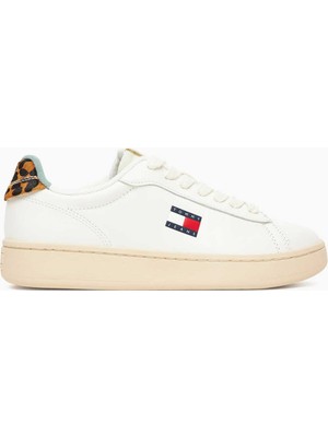 Tommy Hilfiger ARCHIVE '98 LEOPARD Beyaz Kadın Sneaker