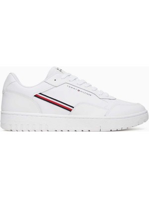 Tommy Hilfiger Şerit Logolu Erkek Basket Sneaker