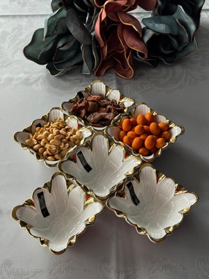 Flora Gold 6'lı Kase Seti Çerezlik