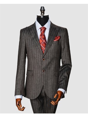 Ssa. Çizgili Keten Takım