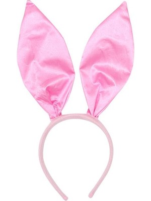 Nessiworld    Pembe Renk Saten Kaplama Şekil Verilebilir Tavşan Kulak Taç 35X11 cm