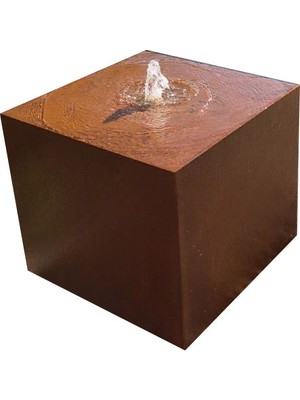 Corten Dikdörtgen Su Tablası