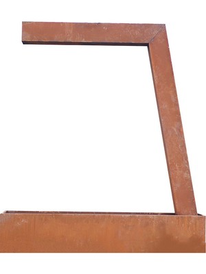 Corten L Şeklinde Su Perdesi