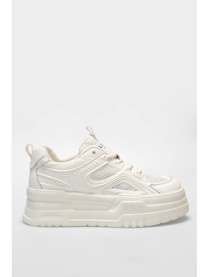 Lufian 121230033 Tomris Bayan Beyaz Sneaker Ayakkabı