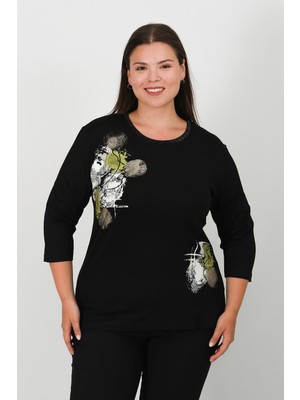 Truvakar Kol Baskılı Penye Bluz 1036