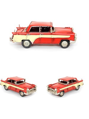 Klasik Tamamı Metal El Yapımı Nostaljik Araba Antika Vintage Tasarım Luxury Retro Dekoratif Hediye