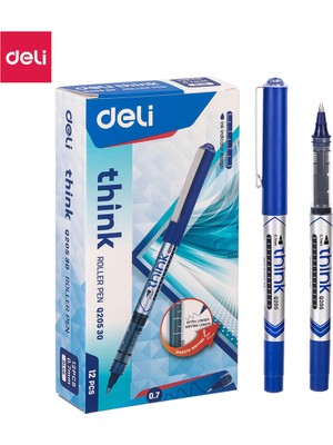 Deli Q20530 Roller Kalem 07MM Mavi