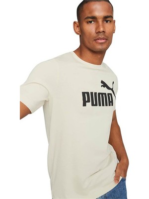Puma  Ess Relaxed No. 1 Logo Tee Beyaz Erkek T-Shirt 689153-87