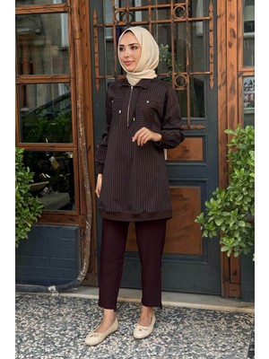Kayra Tunik KY-A25-81019 Koyu Kahve
