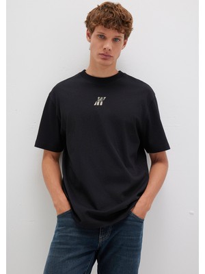 Mavi Mavi Pro Baskılı Siyah Tişört 0613078-900
