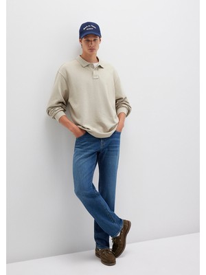 Mavi Lisbon Classic Denim Puslu Vintage Koyu Mavi Jean Pantolon 0010039-90818