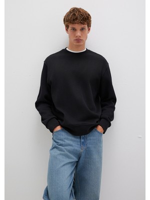 Mavi Siyah Dokulu Sweatshirt 0S10407-900