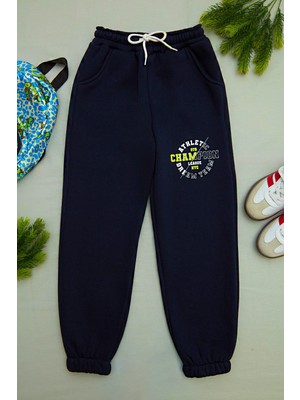 3 Iplik Champion Baskılı Jogger Erkek Çocuk Eşofman Altı