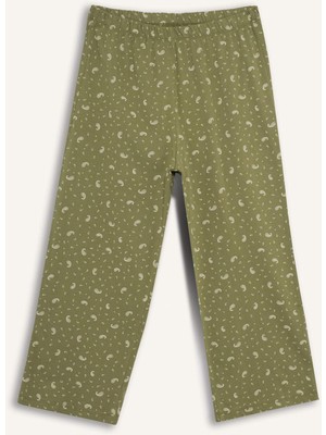 DeFacto Beli Lastikli Desenli Pijama Altı F7561AX25AU