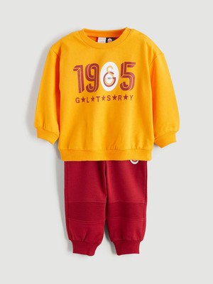 Galatasaray Lisanslı Erkek Bebek Sweatshirt ve Eşofman Altı  (W5)