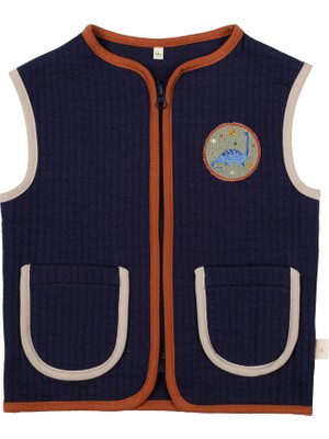 Kontrast Biyeli Kapitone Yelek