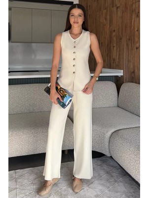 Yelek Pantolon Triko Ikili Takım P-00018186