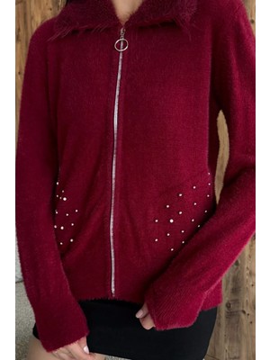 Cep Boncuklu Şardonlu Triko Ceket (S,m,l,xl Uyumludur) P-00018219