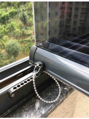 Cam Balkon Stoplama Kanat Tutucu Siyah
