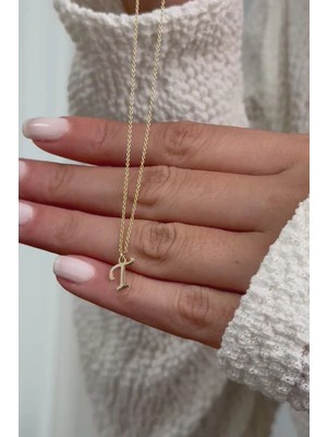 Italik T Harf 14 Ayar Altın Kolye