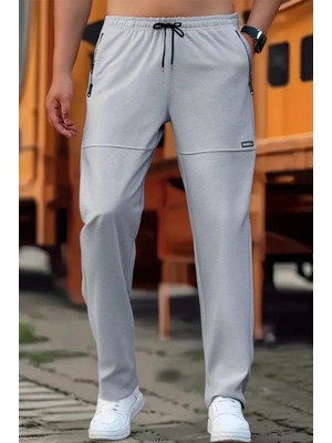 Progress Fermuar Detaylı Erkek Running Koşu Egzersiz Spor Salonu Eşofman Altı