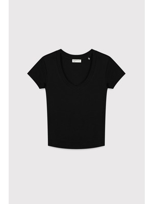 V Yaka Kısa Kol Üst