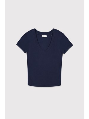 Babokah V Yaka Kısa Kol Üst