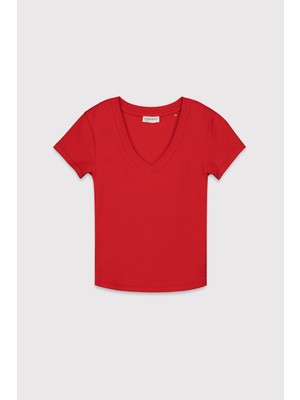 Babokah V Yaka Kısa Kol Üst