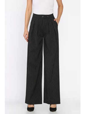 Kadın Çizgili Palazzo Pantolon P-00018019