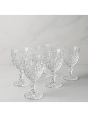 Yzhome Cam Kahve Yanı Su Bardağı Kadeh Kupa Bardak 75 ml 6'lı