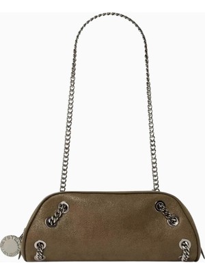 Stella Mccartney Eco Shaggy Deer Vegan Falabella, Zincir Detaylı Bowling Omuz Çantası