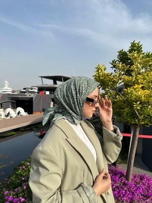 Elsi Desenli Eşarp Mint