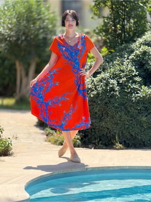 FT179006 Viskon Fethiye Elbise