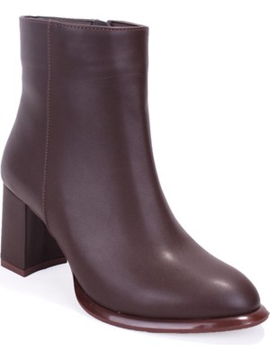 Dagoster DZA07-811501 Kahve Klasik Topuklu Kadın Bot