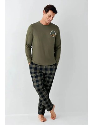 Arnetta Uzun Kol Ekoseli Erkek Pijama Takım 3500