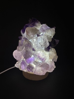 Ametist Doğaltaş Lamba