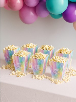 Dodomar Mısır Kutusu Pop Corn Happy Birthday makaron 8li