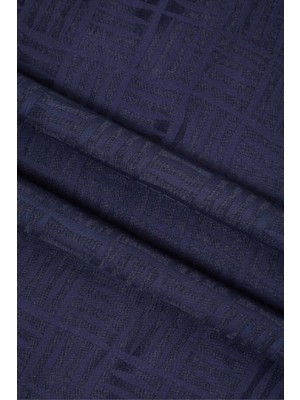 Imannoor Iman Kare Lacivert Naia Pamuk Şal 70X210