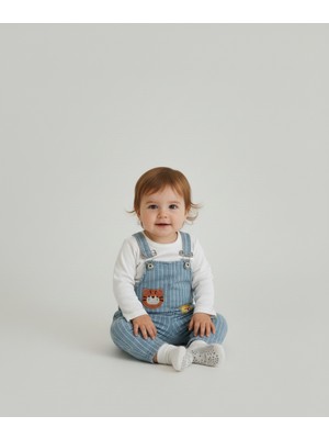 Çizgili Tiger Salopet Bebek 2'li Takım